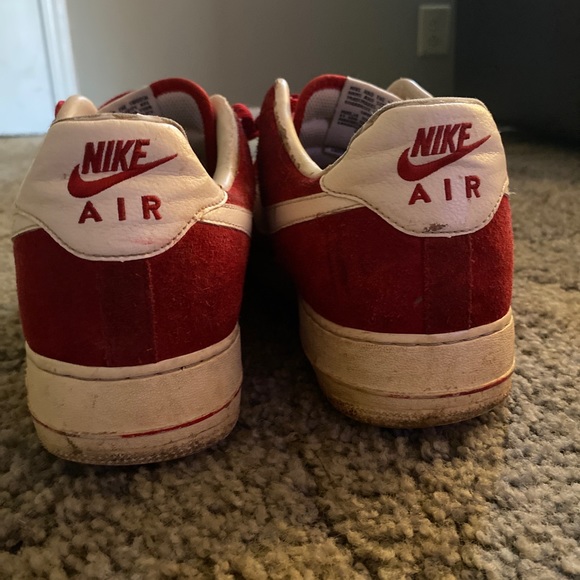 Red suede Air Force 1 - Picture 2 of 4